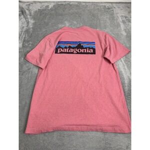 Patagonia Short Sleeve T Shirt Men's Size Medium Pink Outdoor